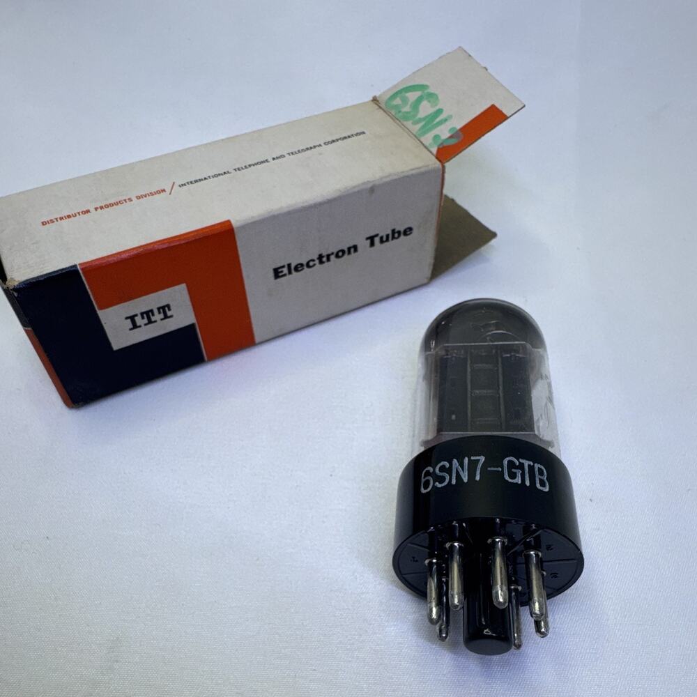 ITT 6SN7-GTB Electron Vacuum Tube - Model 6SN7-GTB - Includes Box - tested